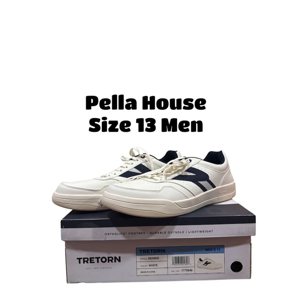 Tretorn DENNIS Men's White Sneakers Size 13